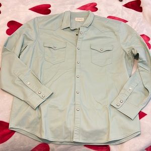 Mens Lucky Brand mint green button down